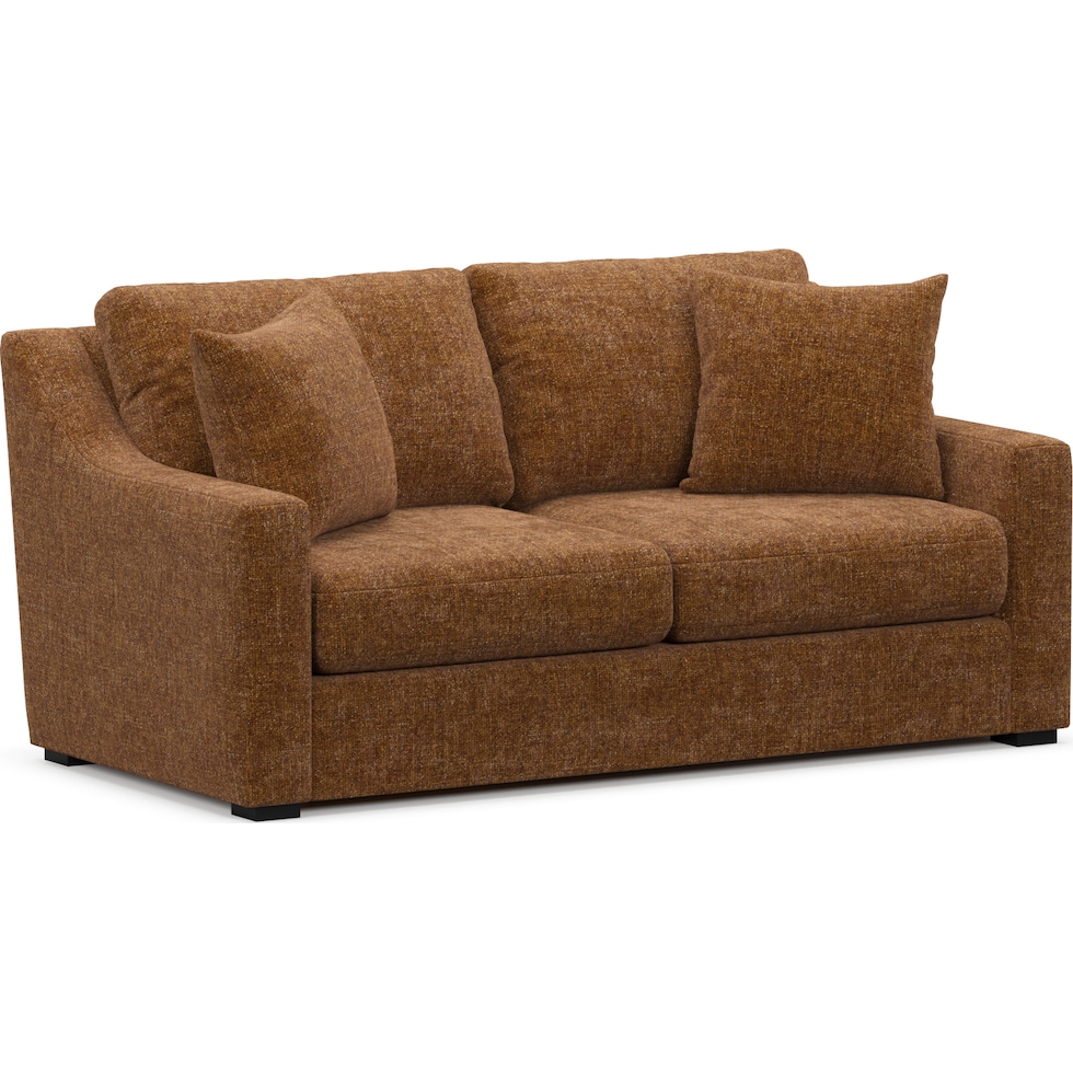 dobson light brown loveseat   