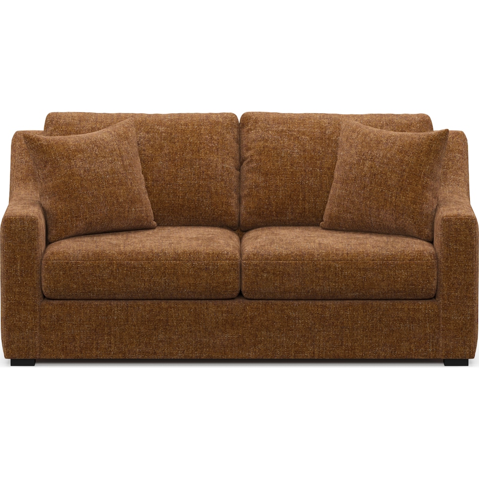 dobson light brown loveseat   