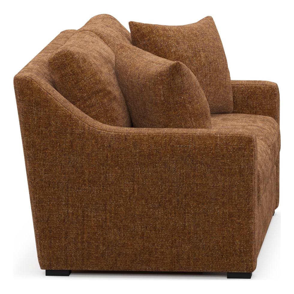 dobson light brown loveseat   
