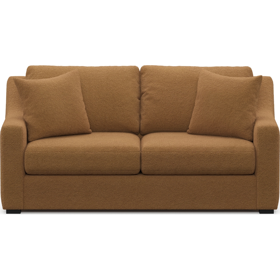 dobson light brown loveseat   