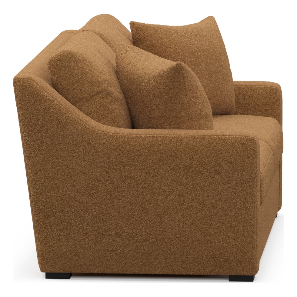 dobson light brown loveseat   
