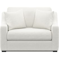 dobson white chair and a half   