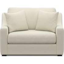 dobson white chair and a half   
