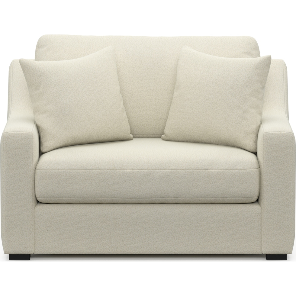 dobson white chair and a half   