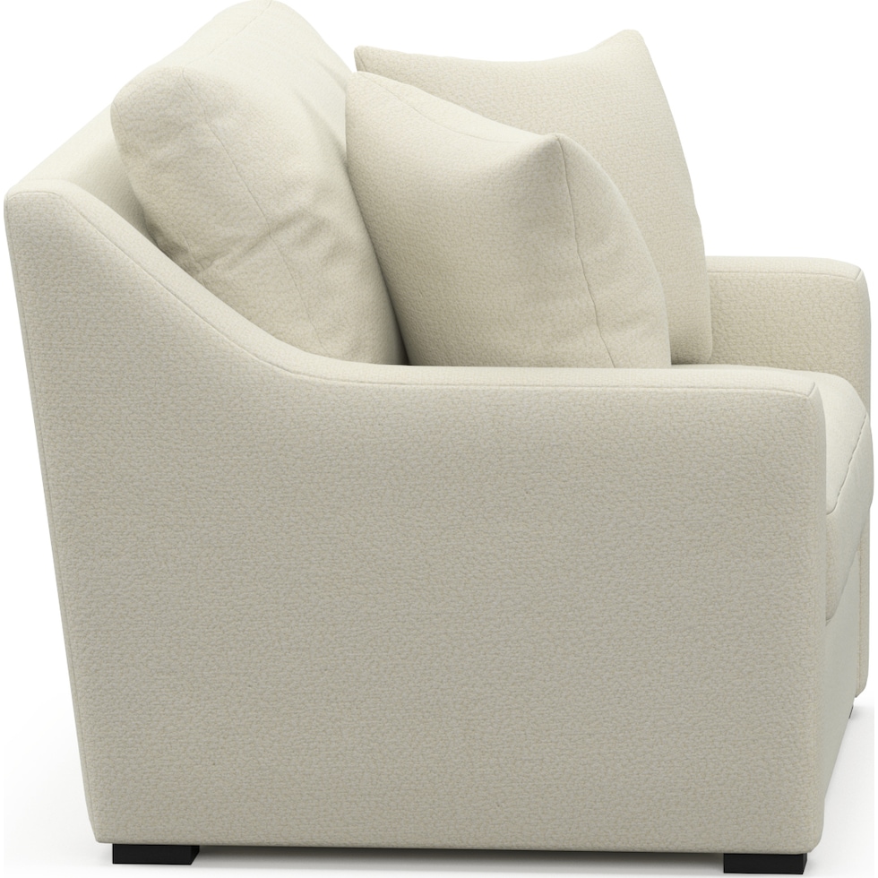 dobson white chair and a half   