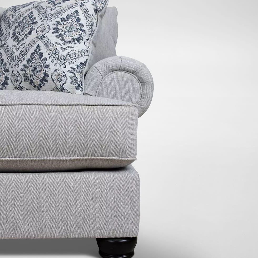dolomite white loveseat   