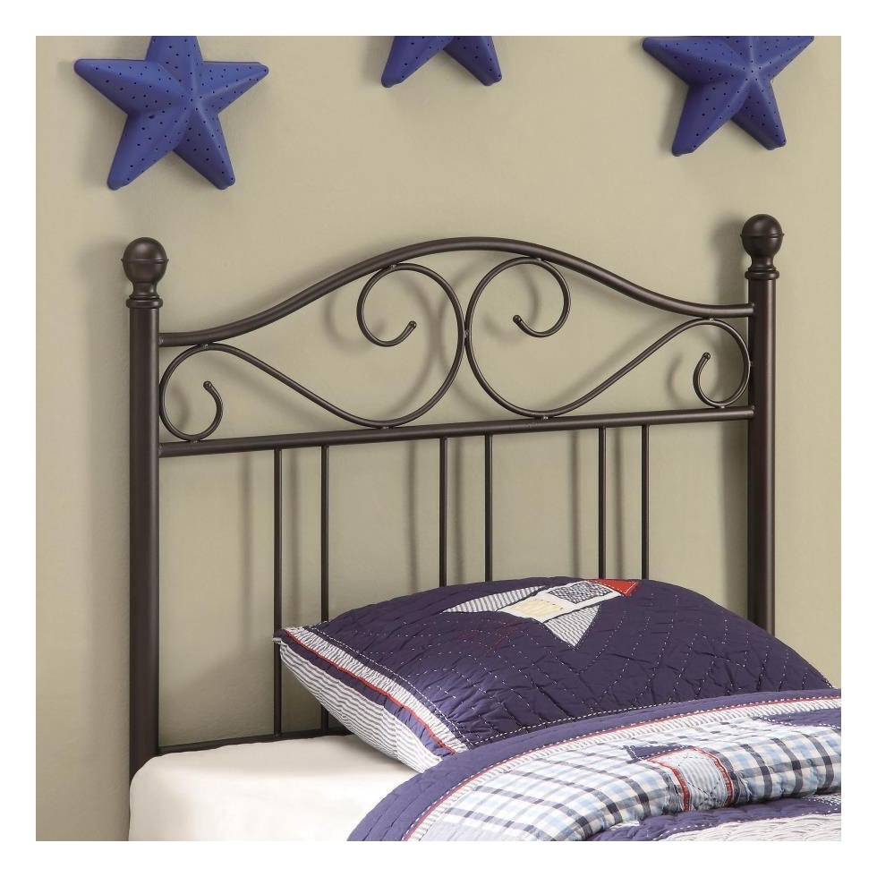 dominique bronze twin headboard   