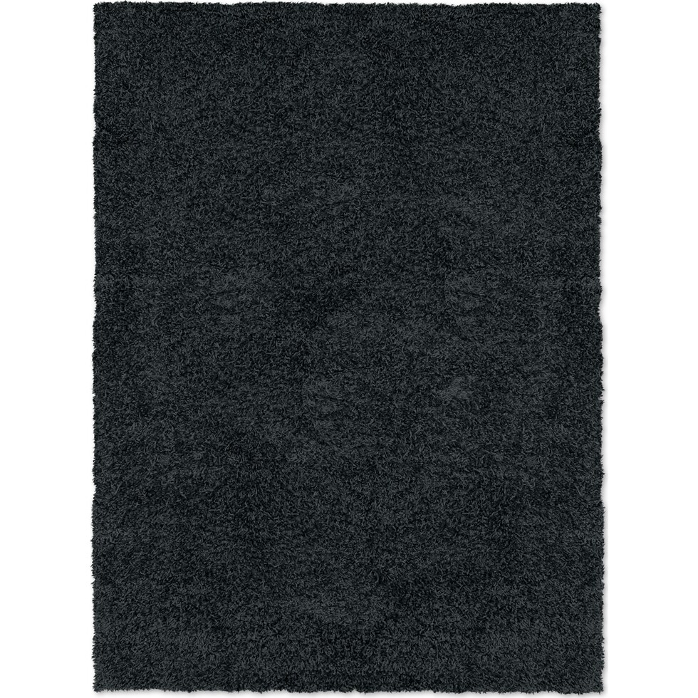 domino black shag black area rug ' x '   