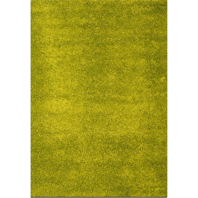 Rugs - Domino Shag 5' x 8' Area Rug - Green