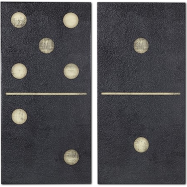Dominos 2-Piece 36'' x 18'' Wall Art Set