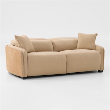 Donovan Dual-Power 2-Piece Reclining Sofa - Sand