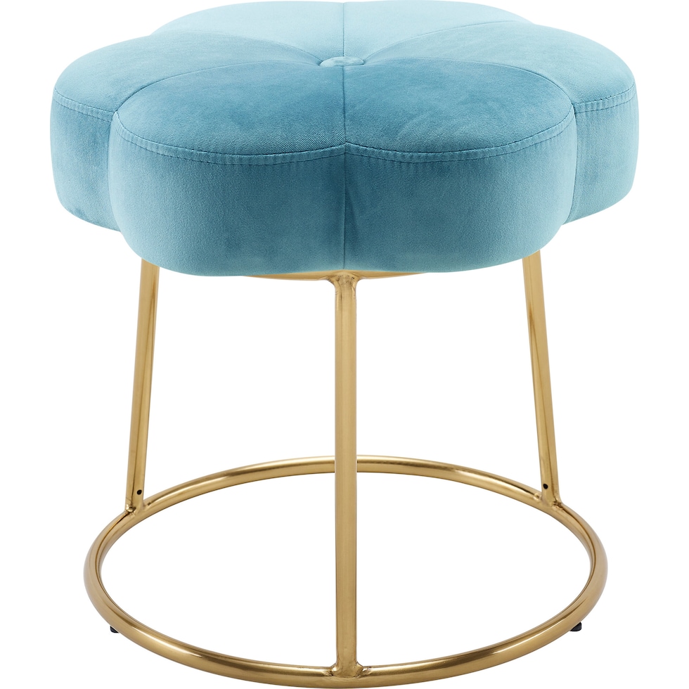 dora blue vanity stool   