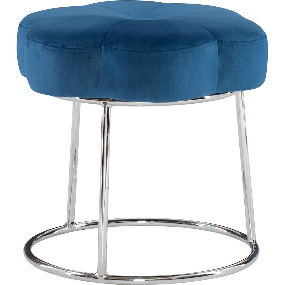 dora blue vanity stool   