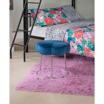 dora blue vanity stool   