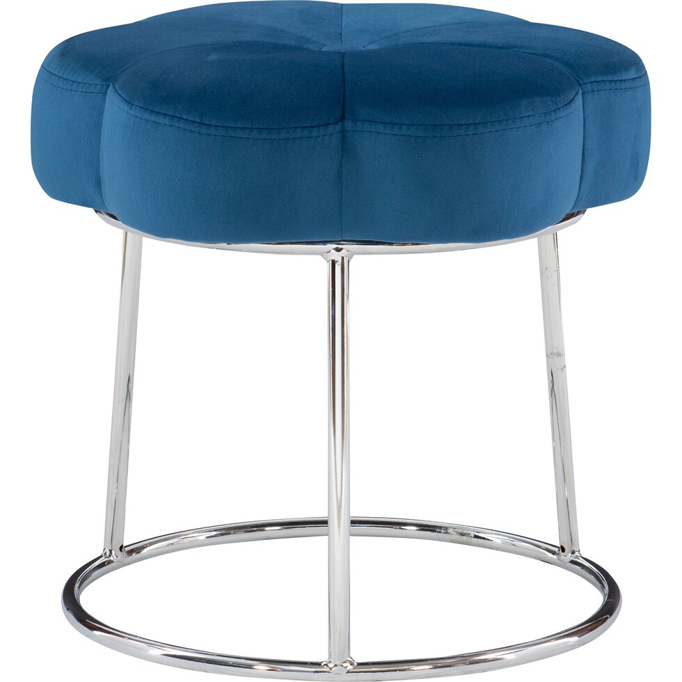 dora blue vanity stool   