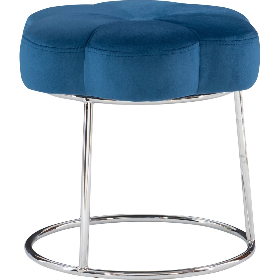 dora blue vanity stool   