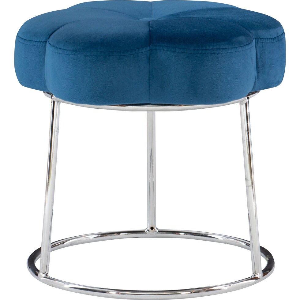 dora blue vanity stool   