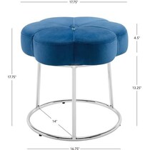 dora blue vanity stool   