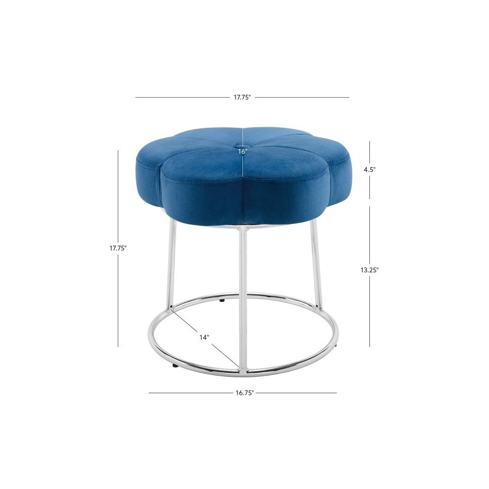 dora blue vanity stool   