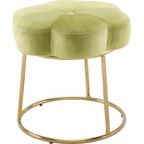 dora green vanity stool   