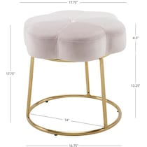 dora pink vanity stool   