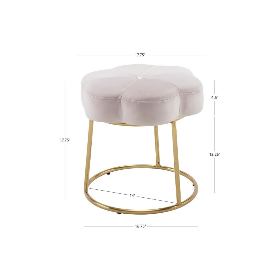 dora pink vanity stool   