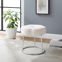 dora white vanity stool   