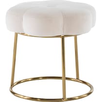 dora white vanity stool   