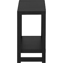 doran black end table   