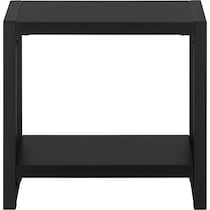 doran black end table   