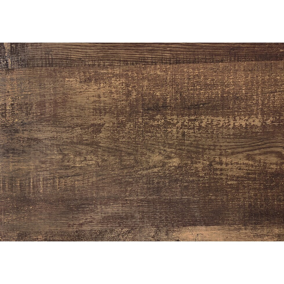 doran brown black end table   