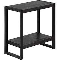 doran dark gray black end table   