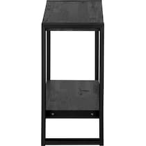 doran dark gray black end table   
