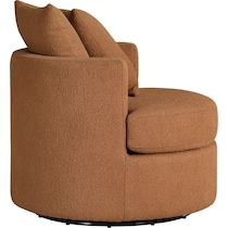 doreen orange swivel chair   