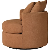 doreen orange swivel chair   