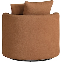 doreen orange swivel chair   