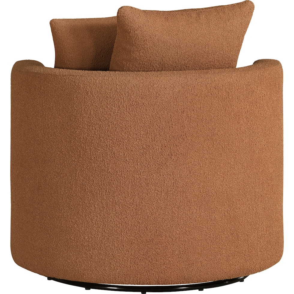 doreen orange swivel chair   