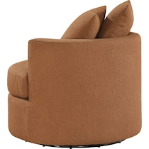 doreen orange swivel chair   
