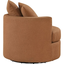 doreen orange swivel chair   