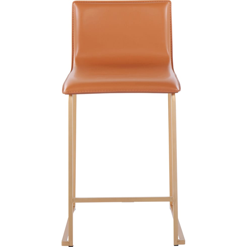 doric light brown counter height stool   