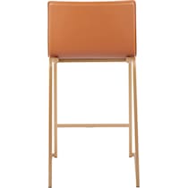 doric light brown counter height stool   