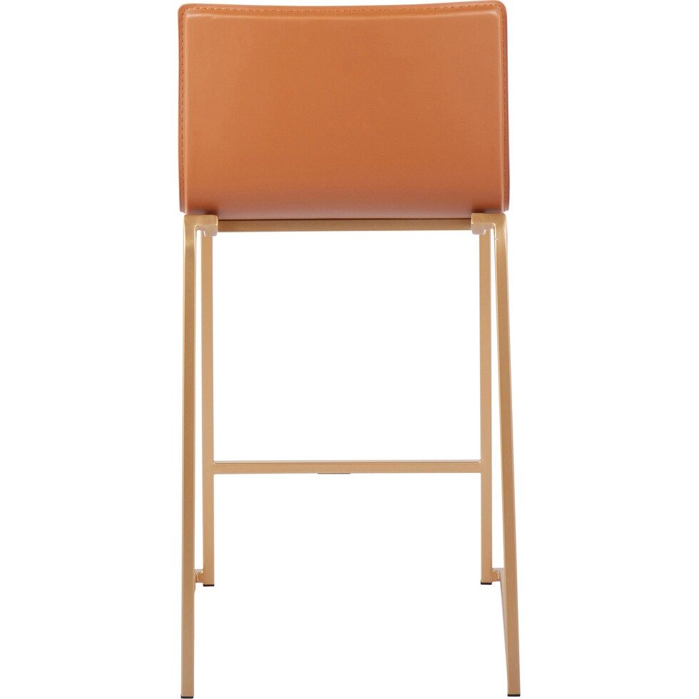 doric light brown counter height stool   