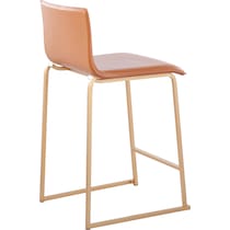 doric light brown counter height stool   