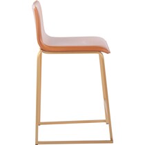 doric light brown counter height stool   