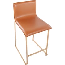 doric light brown counter height stool   