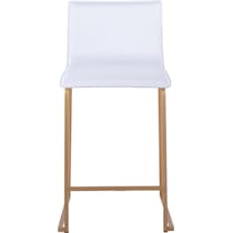 doric white counter height stool   