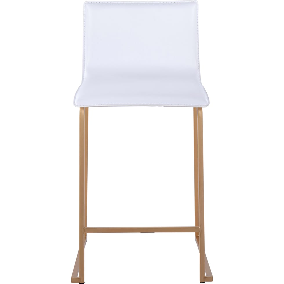 doric white counter height stool   