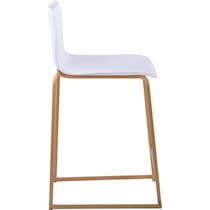 doric white counter height stool   