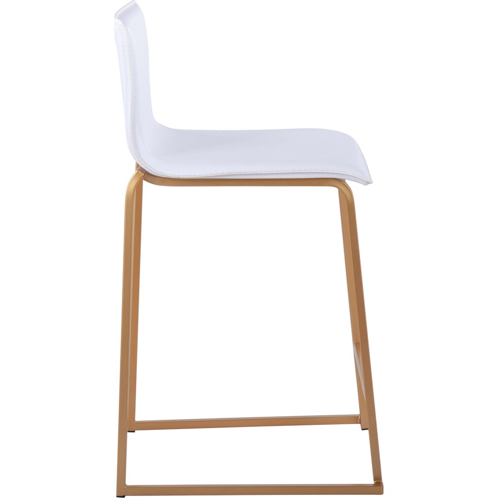 doric white counter height stool   