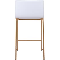 doric white counter height stool   